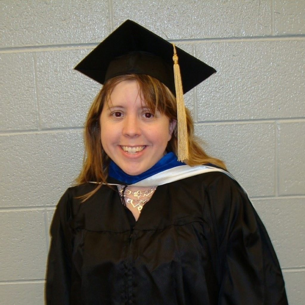 Regina White in graduation regalia